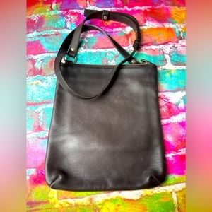 Coach #9457 Chelsea Brown Leather Crossbody Slim Bag Purse -Vintage -USA C1